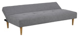 Lucca Sofa bed with 2 pillows, light gray fabric