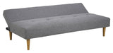 Lucca Sofa bed with 2 pillows, light gray fabric