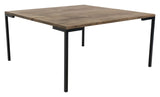 Lugano Coffee Table, Smoked Oiled Oak, 90x90