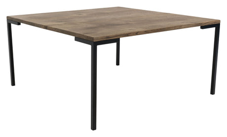 Lugano Coffee Table, Smoked Oiled Oak, 90x90