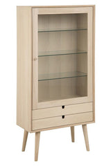 Lustra Vitrine cabinet, Light oak veneer