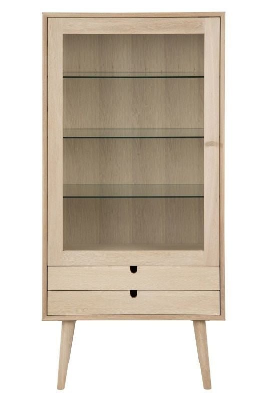 Lustra Vitrine cabinet, Light oak veneer