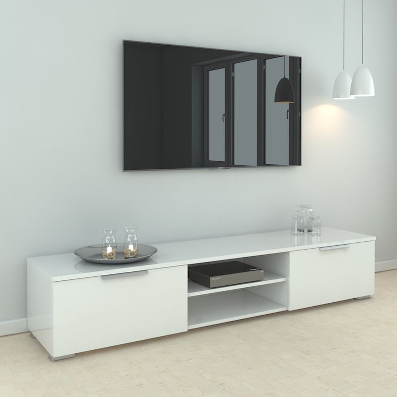 Match Tv Table - White High Gloss B:172