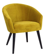 Melena Chair - yellow w. black oak legs