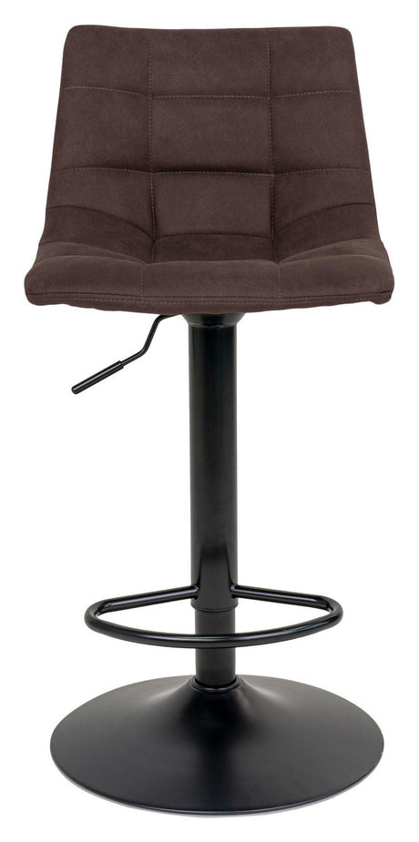 Middelfart Bar stool, Dark brown/Black legs