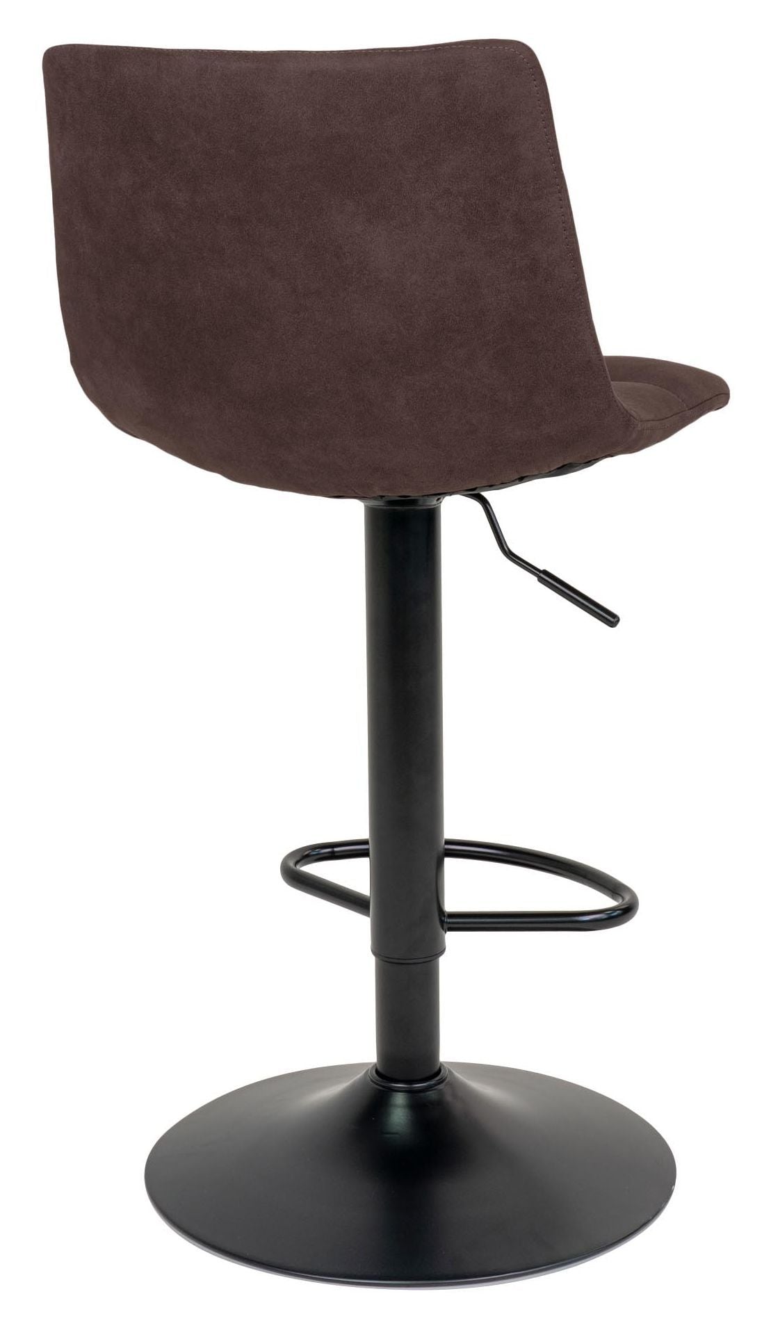 Middelfart Bar stool, Dark brown/Black legs