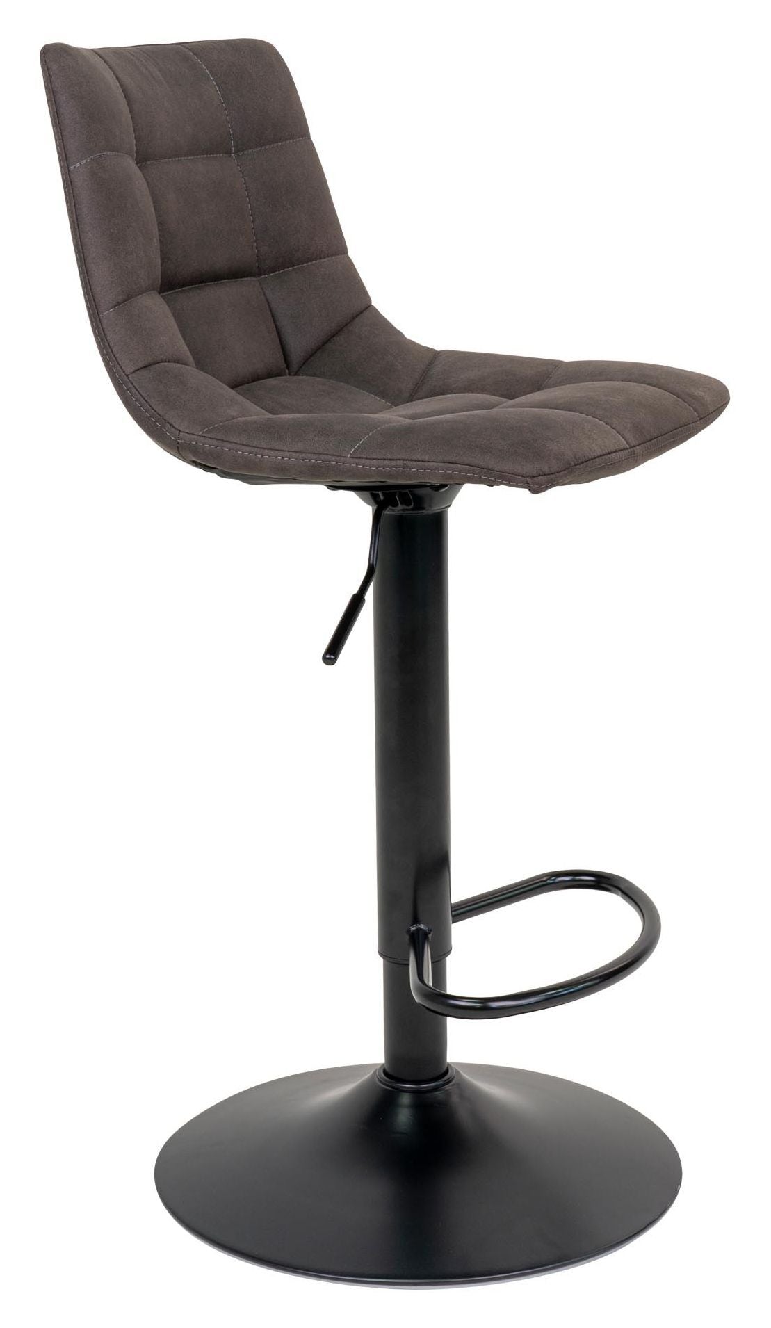 Middelfart Barstool, Dark Gray/Black Legs