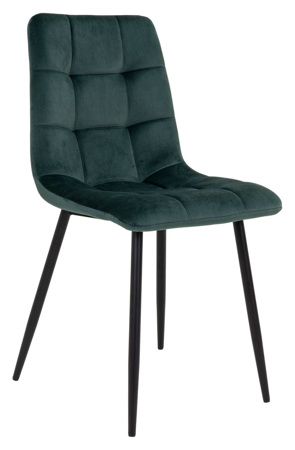 Middelfart Dining Chair, Dark Green Velvet