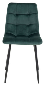 Middelfart Dining Chair, Dark Green Velvet