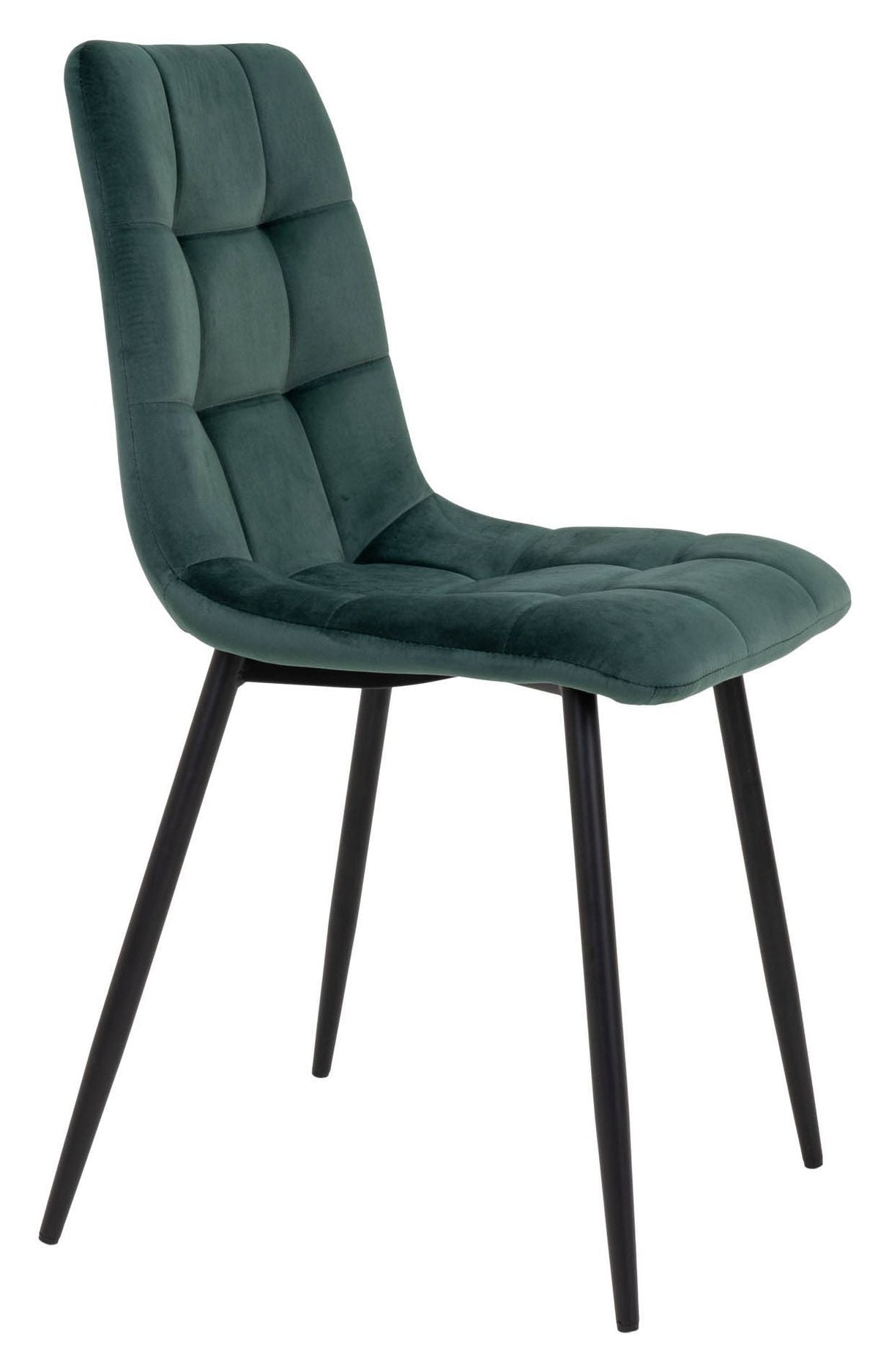 Middelfart Dining Chair, Dark Green Velvet