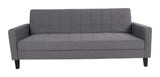 Milton Sofa bed, dark gray with birch legs