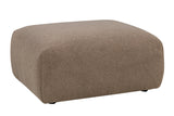 Mindy Pouf, Brown Textile