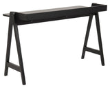 Miso Desk w. Oak veneer Top, Black stained