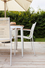 Mood Garden Chair w/armrests, White