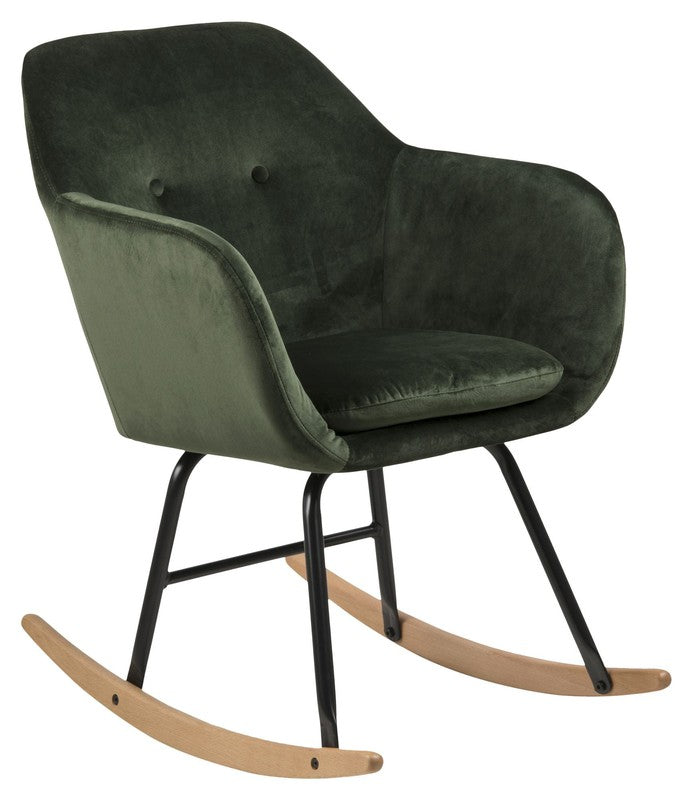 Mint Swing Chair, Forest Green Velvet