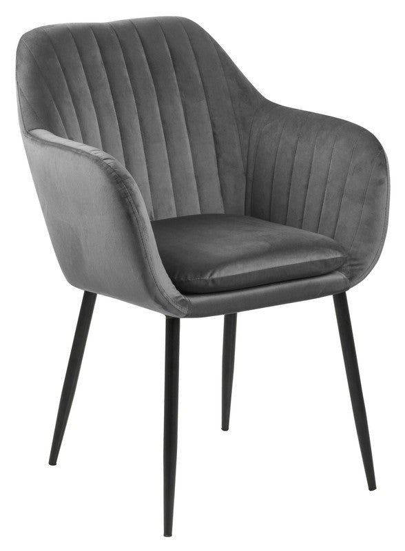 Mint Dining Chair, Gray Velvet