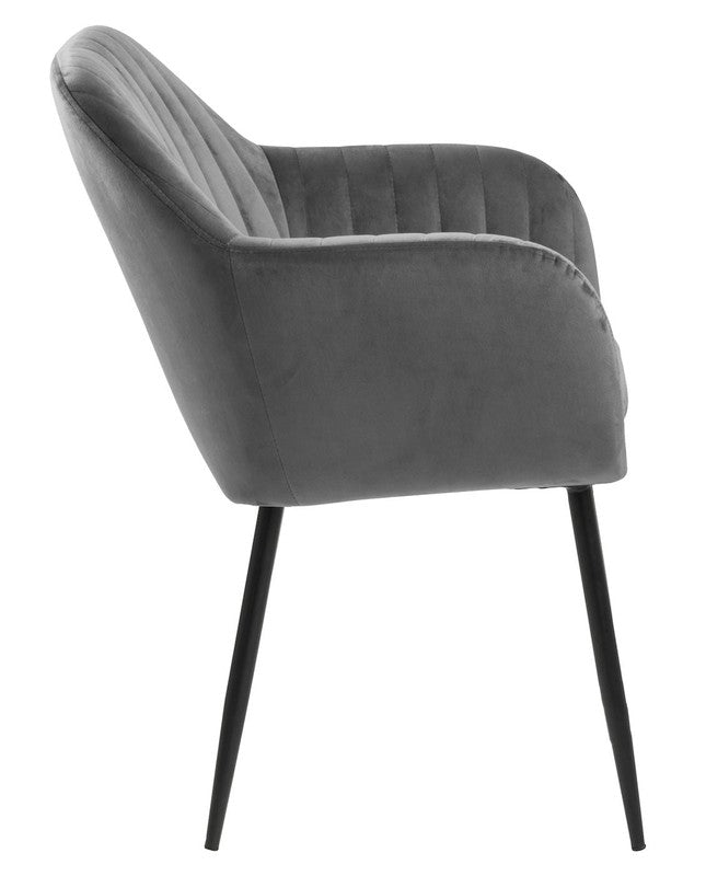 Mint Dining Chair, Gray Velvet