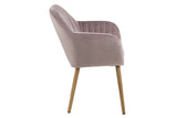 Mynte Dining chair w/armrests, Dusty pink