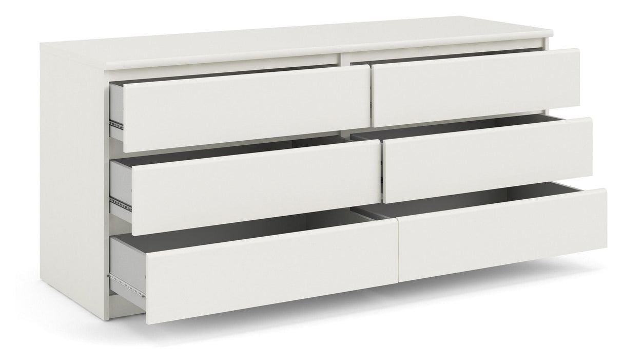 Naia chest of drawers - White ash w/6 drawers