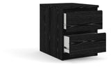 Naia Bedside table - Black ash