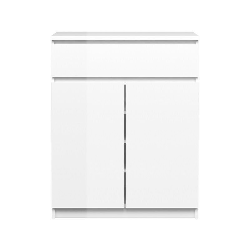 Naia Sideboard - White high gloss w/2 doors + 1 drawer