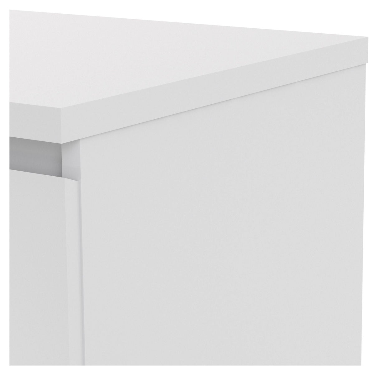 Naia Sideboard - White high gloss w/2 doors + 1 drawer