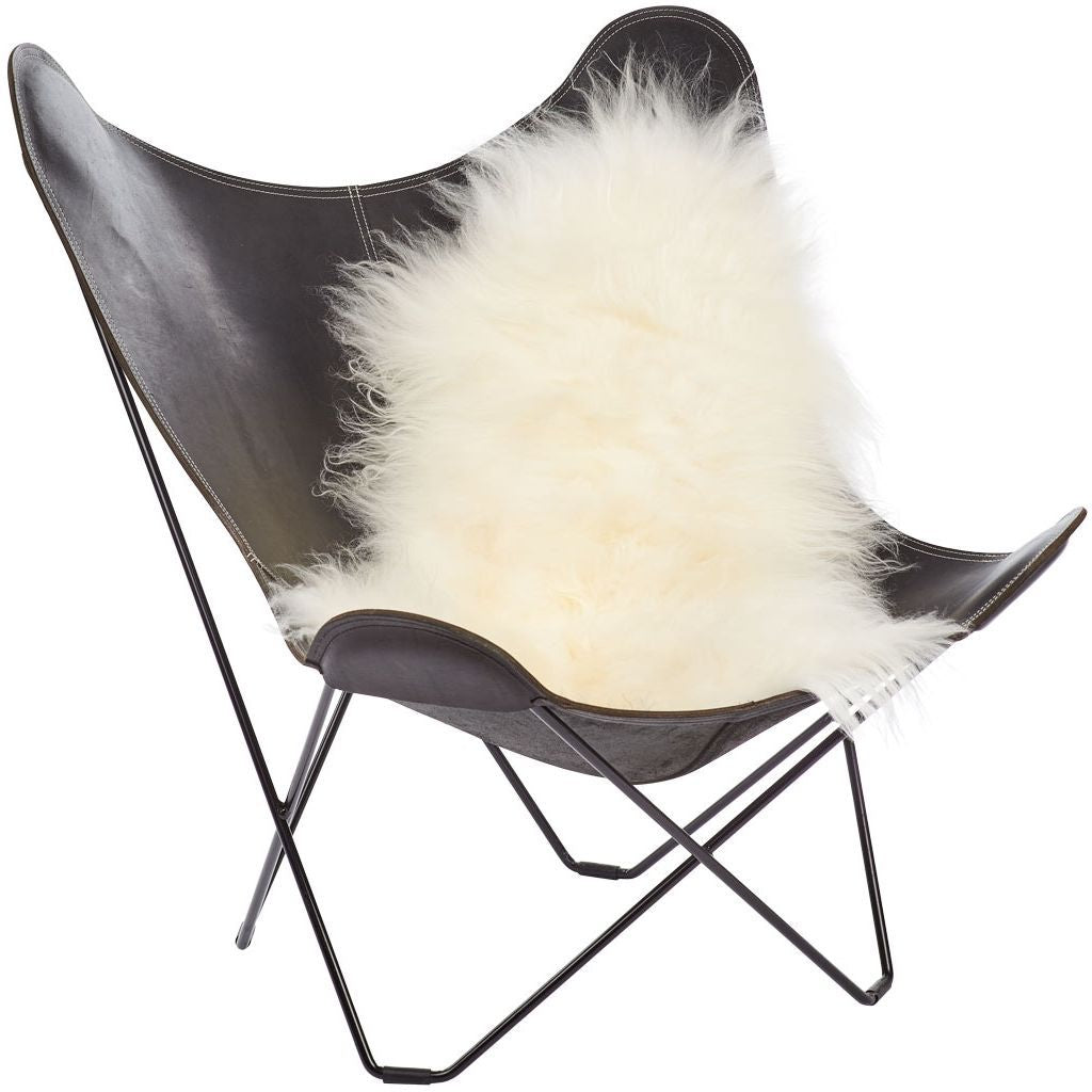 Icelandic long-haired Lambskin +120cm - Off White