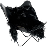 Mongolian Goatskin, Premium 110x80, Black