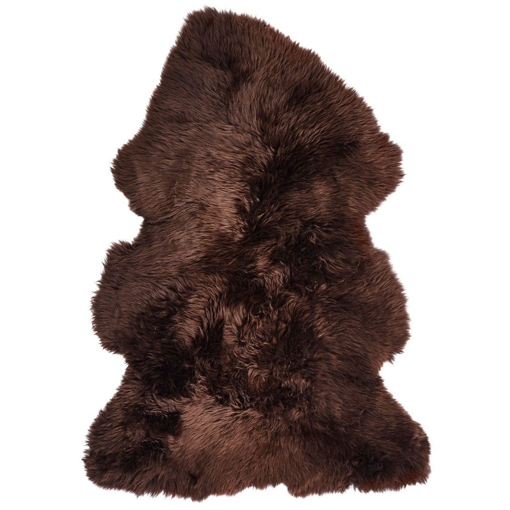 Premium long-haired Lambskin from NZ 115 - Chocolate