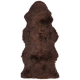 Premium long-haired Lambskin from NZ 135 - Chocolate