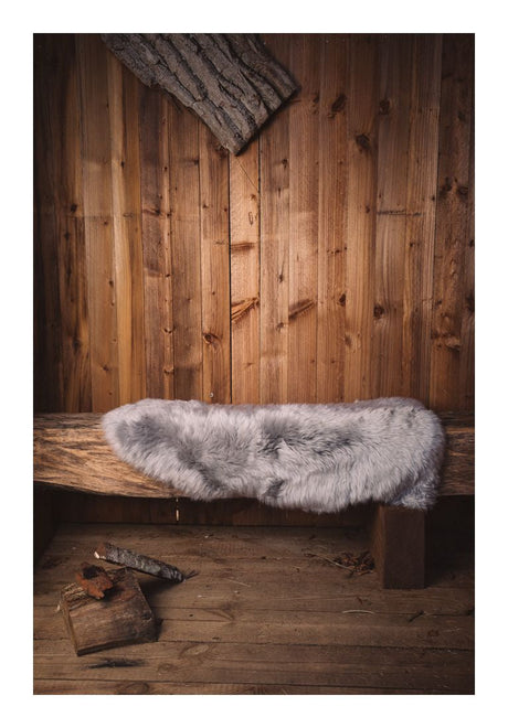 Premium long-haired Lambskin from NZ 135 - Light Gray