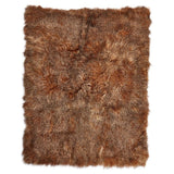 Tibetan lambskin blanket, 140x180 , Sunset