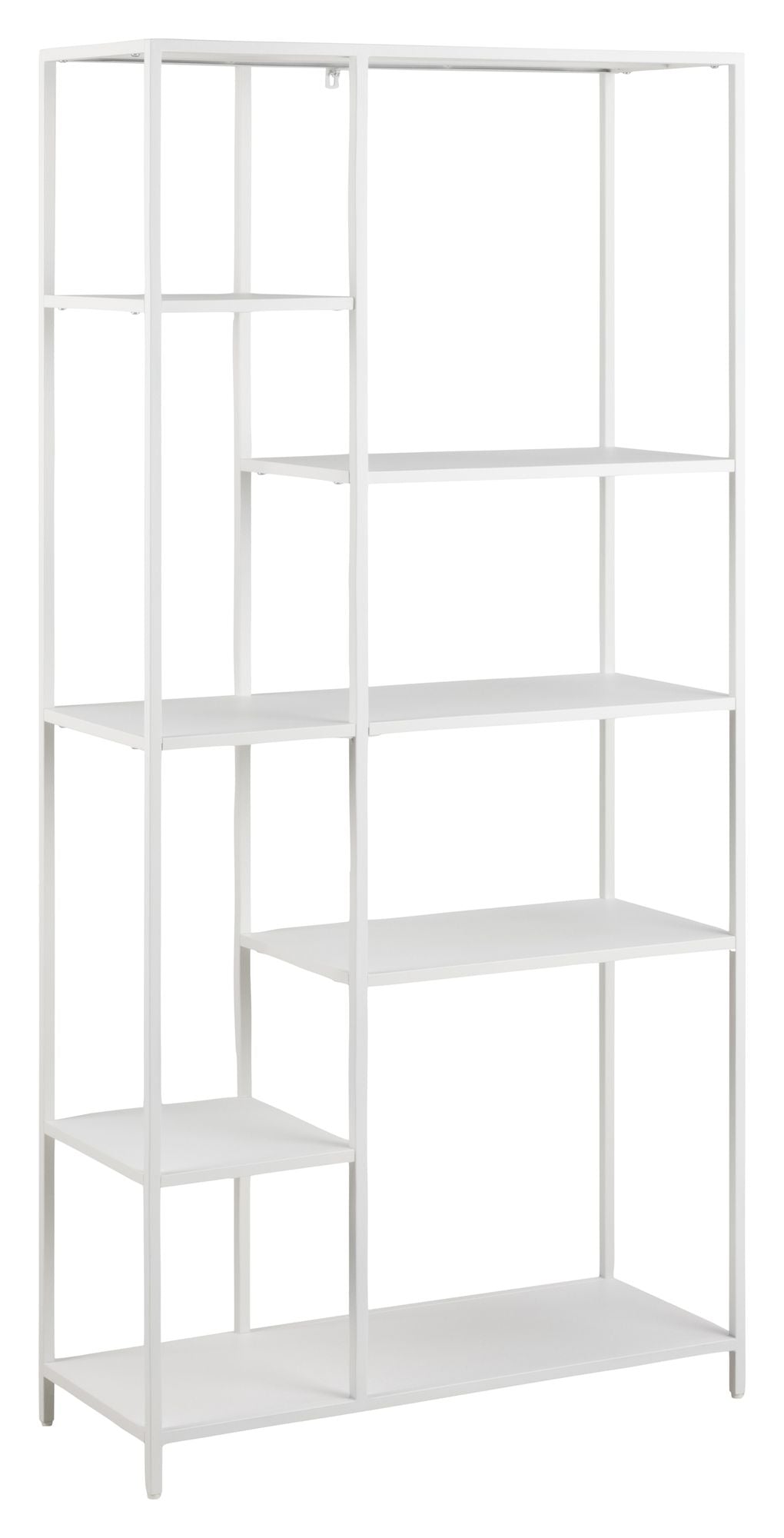 Newcastle Shelf, Assymetric, Matte white metal