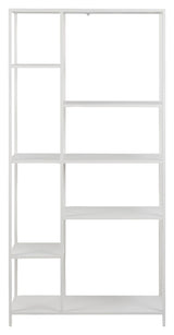 Newcastle Shelf, Assymetric, Matte white metal