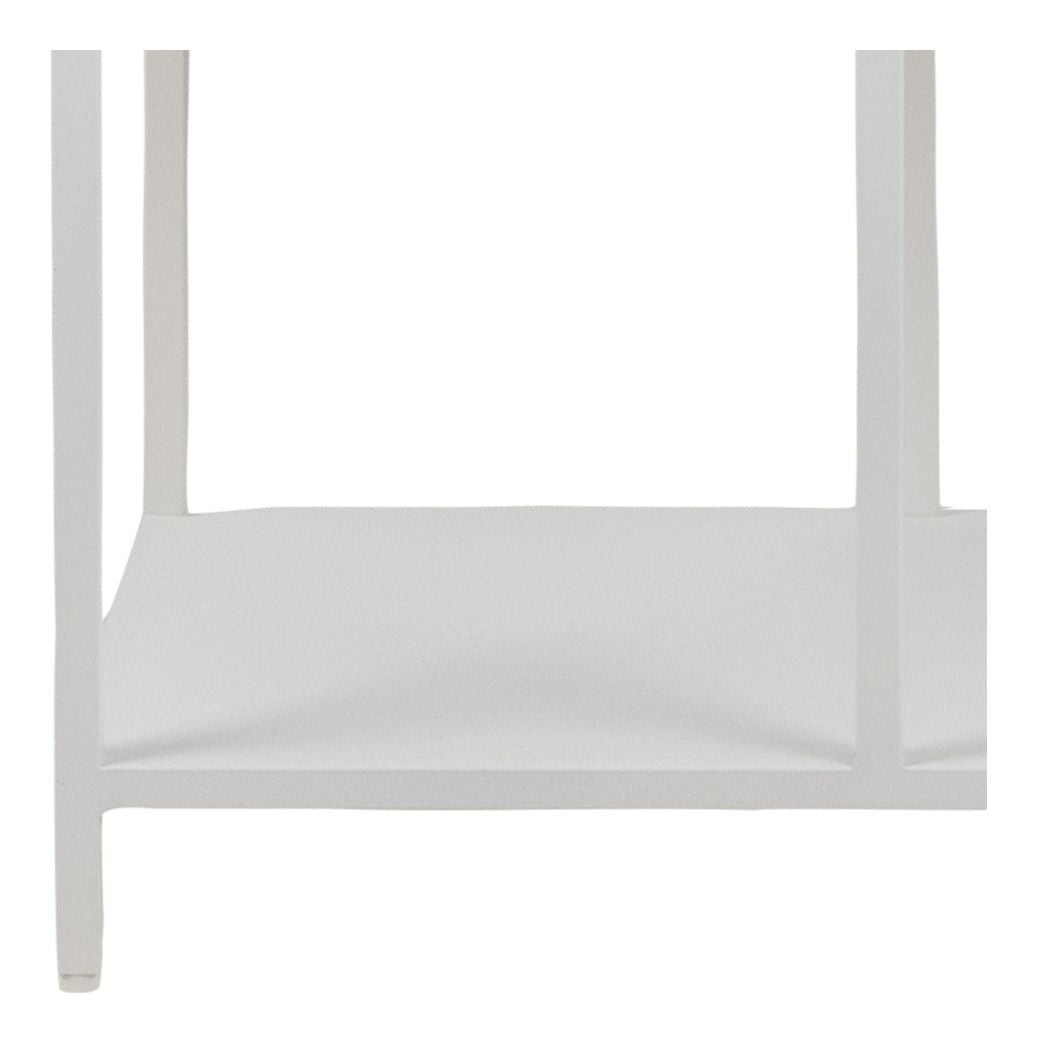 Newcastle Shelf, Assymetric, Matte white metal