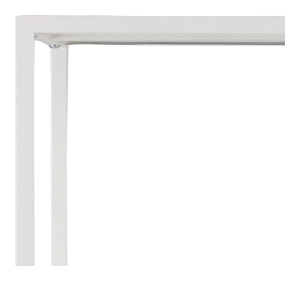 Newcastle Shelf, Assymetric, Matte white metal