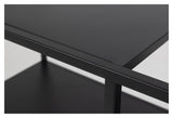 Newcastle Roller table, Matte black metal