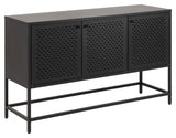 Newcastle Sideboard with 3 doors, B125, Black metal