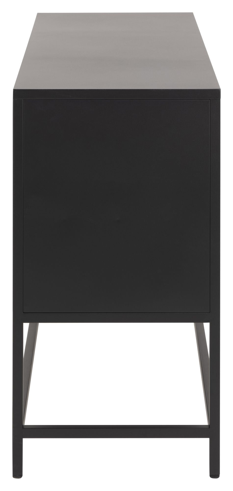 Newcastle Sideboard with 3 doors, B125, Black metal