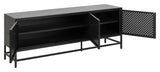 Newcastle Sideboard with 3 doors, Black metal