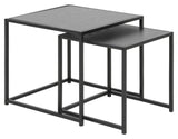 Seaford Deposit Tables, Black Melamine