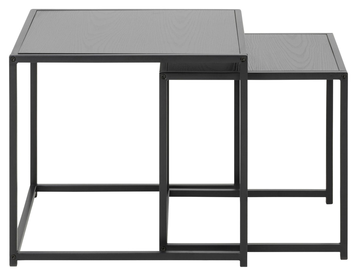 Seaford Deposit Tables, Black Melamine