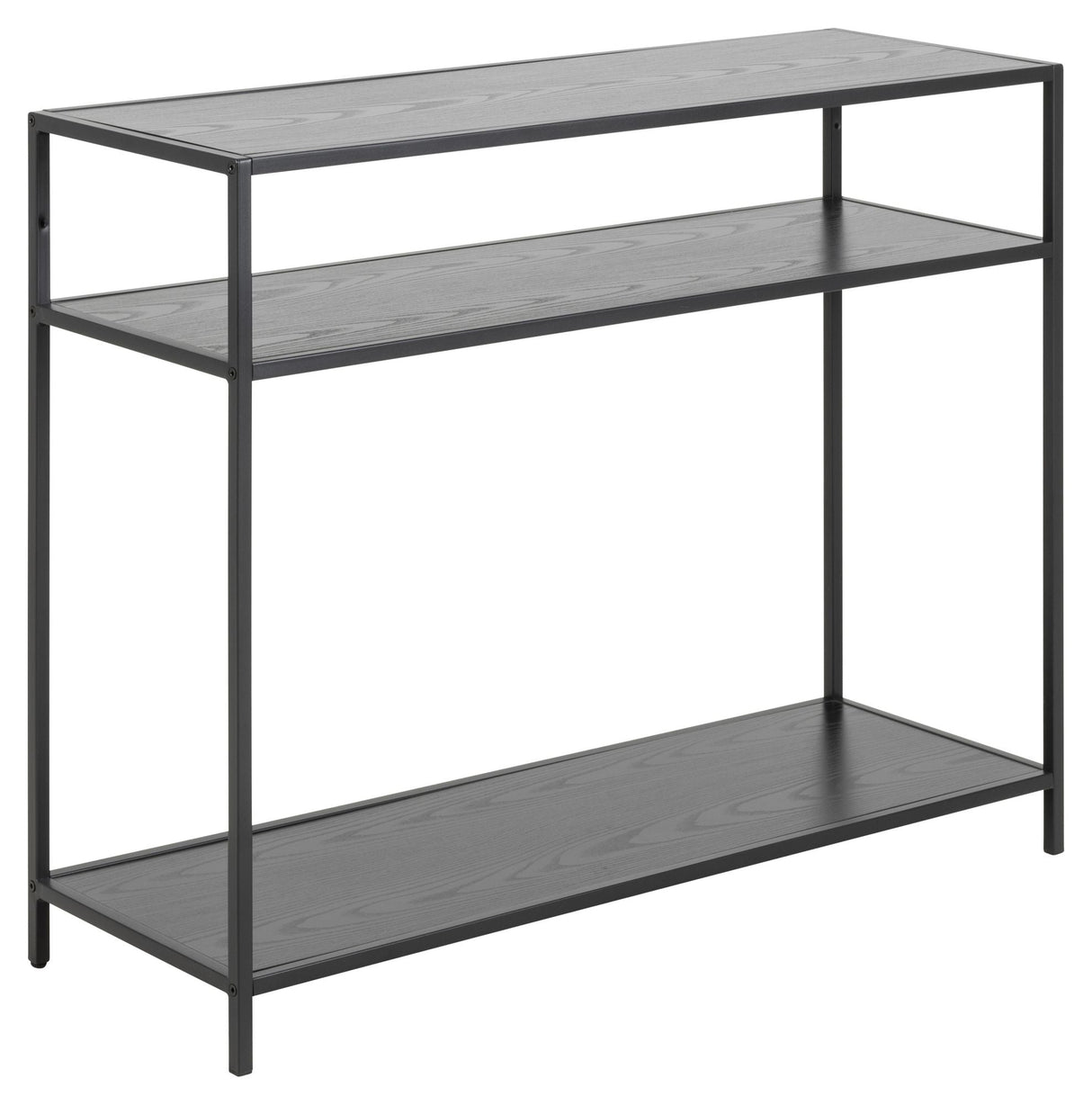 Seaford Console Table, Melamine ash black