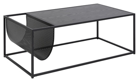 Seaford Coffee Table, Black, 110x60