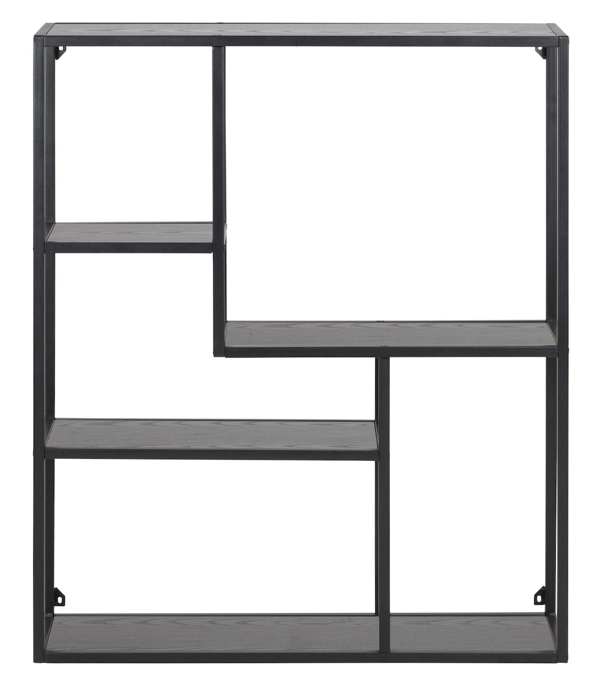 Seaford Wall Hanging Shelf w. 3 shelves, Black