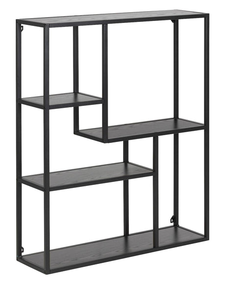 Seaford Wall Hanging Shelf w. 3 shelves, Black