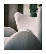 Big buffalo Armchair, Gray fabric