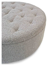 Njordec Dimple puf, gray boucle, Ø100