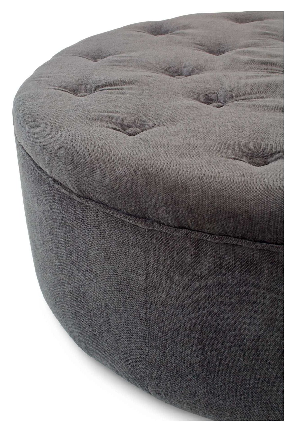 Njordec Dimple pouf, dark gray, Ø100