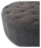 Njordec Dimple pouf, dark gray, Ø84